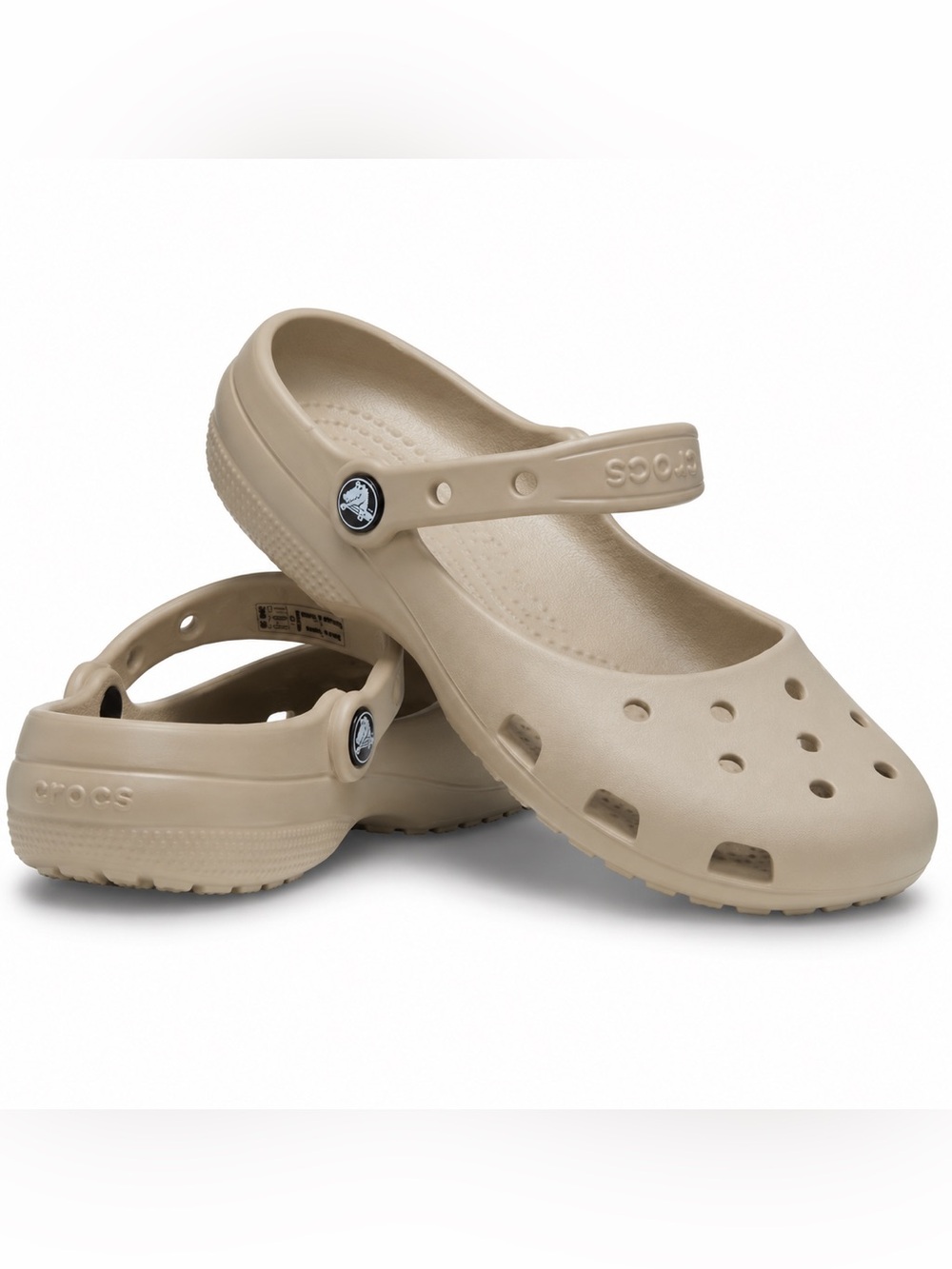 Crocs Classic Mary Jane Clogs Ballet Sand Women’s Slip On Casual Shoes